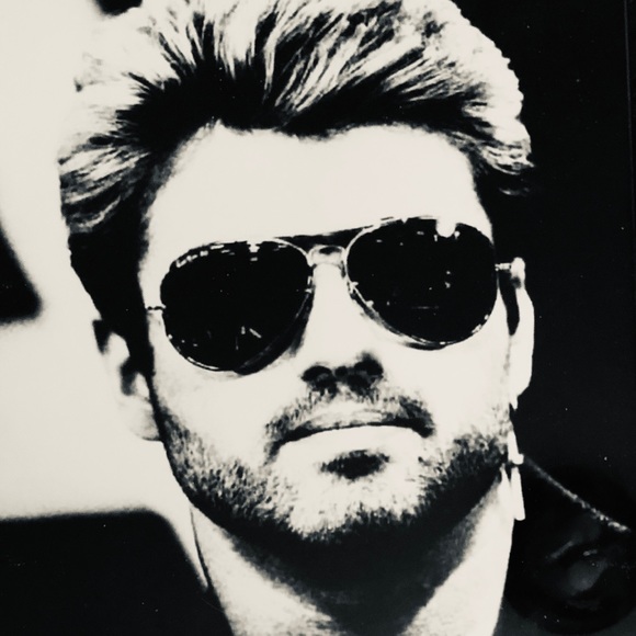 GEORGE MICHAEL 8x10 Framed Photo ICONIC B&W - Picture 2 of 6